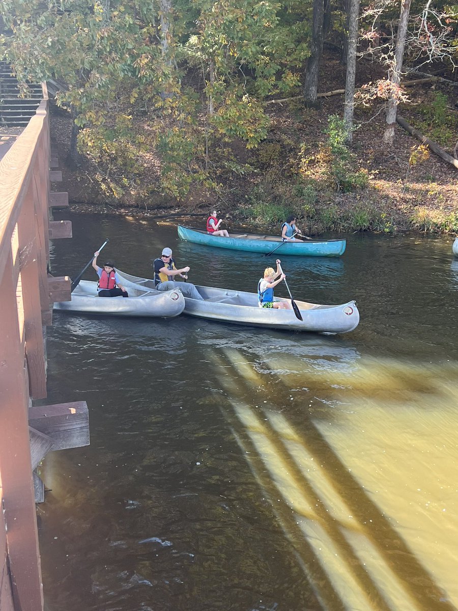 Ready to explore in the canoe’
