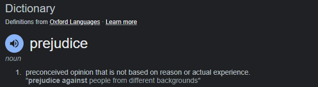 PBrantz's tweet photo. @YaioKing @addaniel9 @SidMercutio @Fever_Pitch22 @brndxix There is nothing "preconceived" about the situation. All opinions here are ACTUALLY conceived from real world experience with that person. ie: I'm looking at them and they're too fat/skinny for my liking. As i said at the start, you just dont know what prejudice means. https://t.co/lW8E1lqiNf