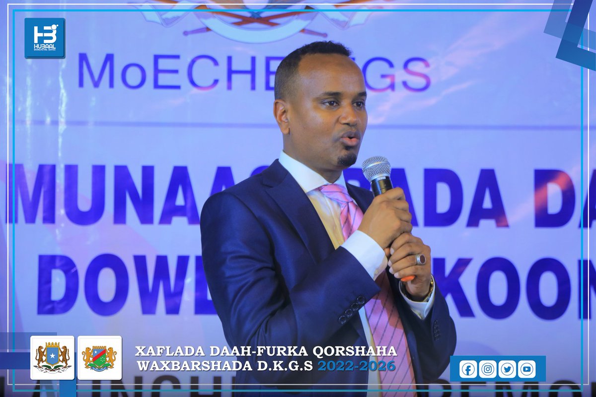 Hubaalbs's tweet photo. Madaxweynaha Dowladda Koonfur Galbeed Mudane Cabdicasiis Xasan Maxamed Laftagareen ayaa Daah-furey Qorshaha Waxbarashada Koonfur Galbeed Soomaaliya 2022-2026. https://t.co/tO8xS89EAV