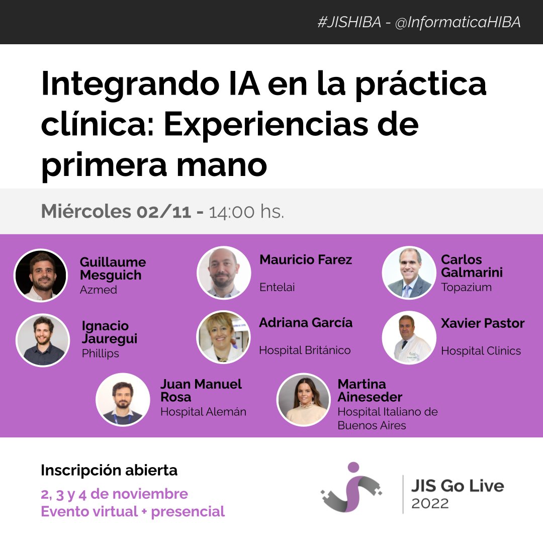 MAgusRicci's tweet photo. 🏥Si te preguntas ¿En qué consiste integrar #IA en la práctica clínica? El bloque de la tarde, con experiencias de primera mano, es para vos.. 
@mesguich11 @DrMauricioFarez @cmgalma @nachodonlucero @adrigarcia09 @martiaineseder #XavierPastorDurán #JuanRosa https://t.co/HBGvNbGWWt