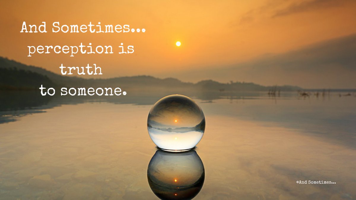 AndSometimes__'s tweet photo. And Sometimes...perception is truth to someone.
- - -
💥 And...what perception has someone believed about you?
- - - 
#andsometimeslife #andsometimes #life
#perspective #guess #assume
#someone #friends #enemies https://t.co/xHZ10pfIAx