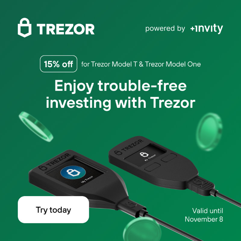 Trezor's tweet photo. No need to stress when you invest in bitcoin with DCA and Trezor.