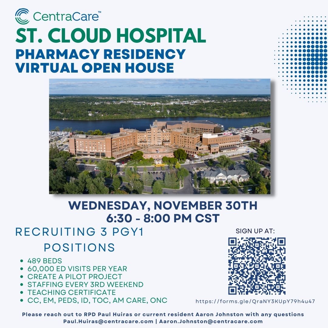 St. Cloud Hospital Pharmacy Residency (StCloudPGY1) / Twitter