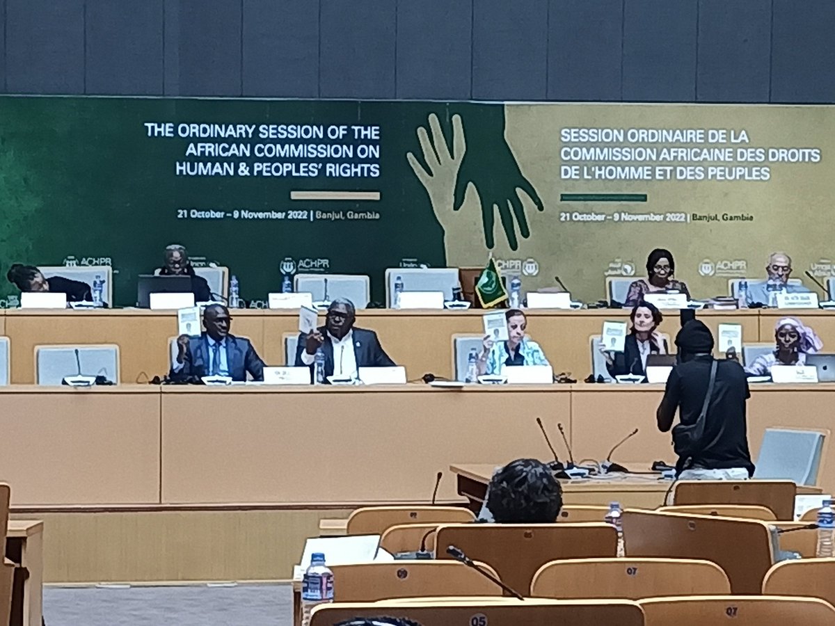 StephanieWamba's tweet photo. #ACHPR73 Lancement des lignes directrices pour la protection de toutes les personnes contre les disparitions forcées en Afrique. Un instrument que tous les acteurs : États, INDHs &amp; OSC devraient s'approprier fin que cela cesse. @ISHR_fr @achpr_cadhp @Adelaide_ISHR @AVicente_Carr https://t.co/3NuwFI7MsO