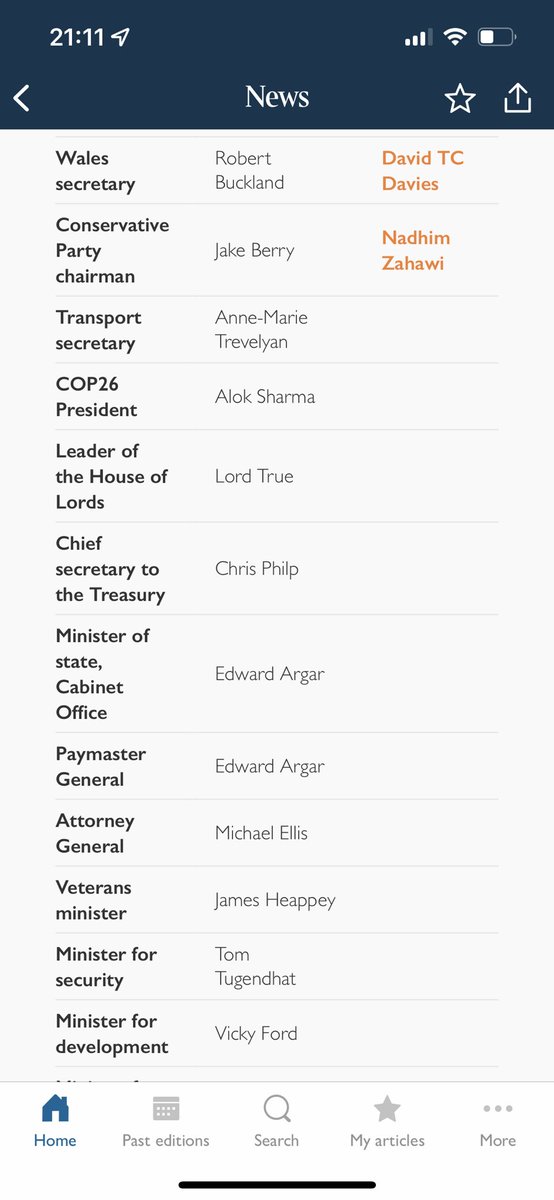 New Cabinet courtesy ⁦@thetimes⁩