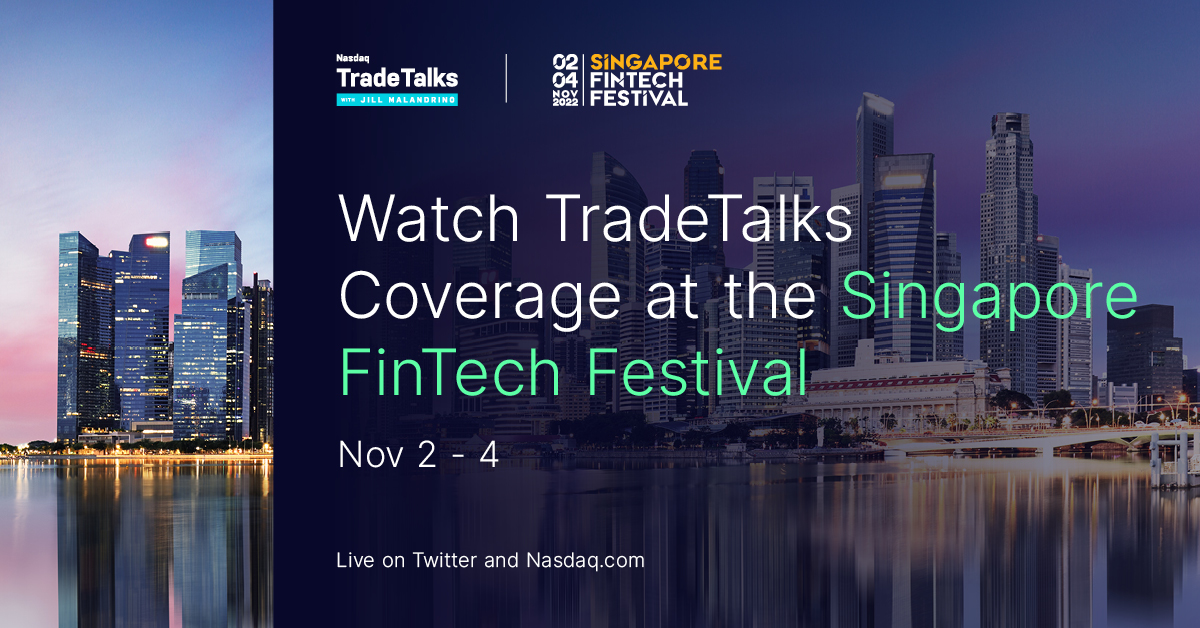 In a little over a week, TradeTalks will be live at @sgfintechfest! Tune in live as our host @JillMalandrino interviews influencers and experts in the fintech space from November 2nd - 4th. #SFF2022