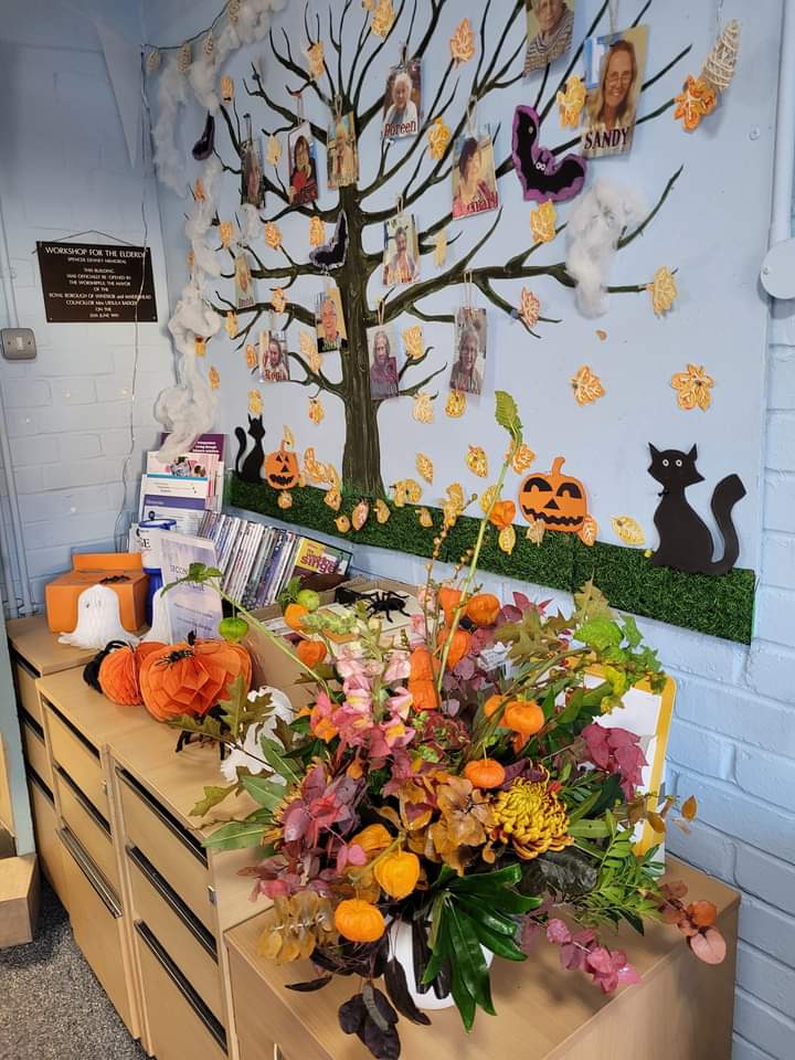 Oh my the flowers have such a great autumnal feel and go so well in our centre with our decorations thank you so much the donation of flowers <a href="/LavenderGreen0/">Lavender Green Flowers</a>