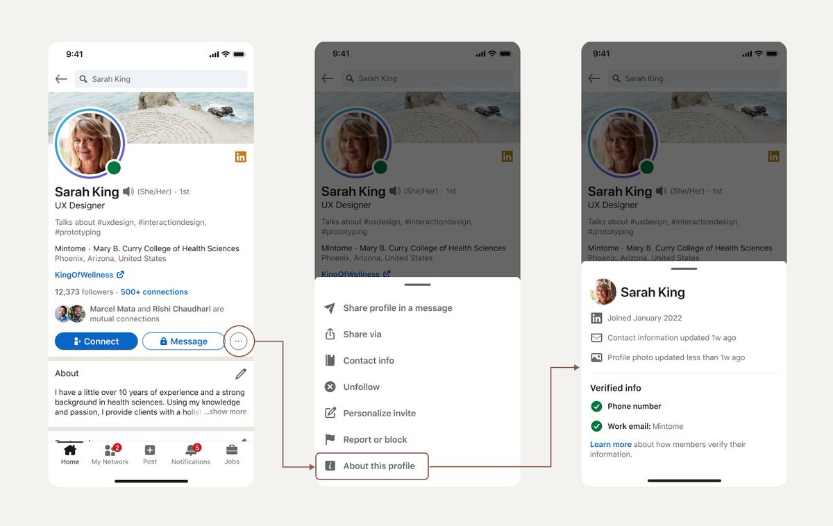LinkedIn is adding a new ‘About this profile’ feature to help you spot fake or sketchy accounts

It will show you when a profile was created, last updated, and whether the profile has verified a phone number and/or work email associated with the account