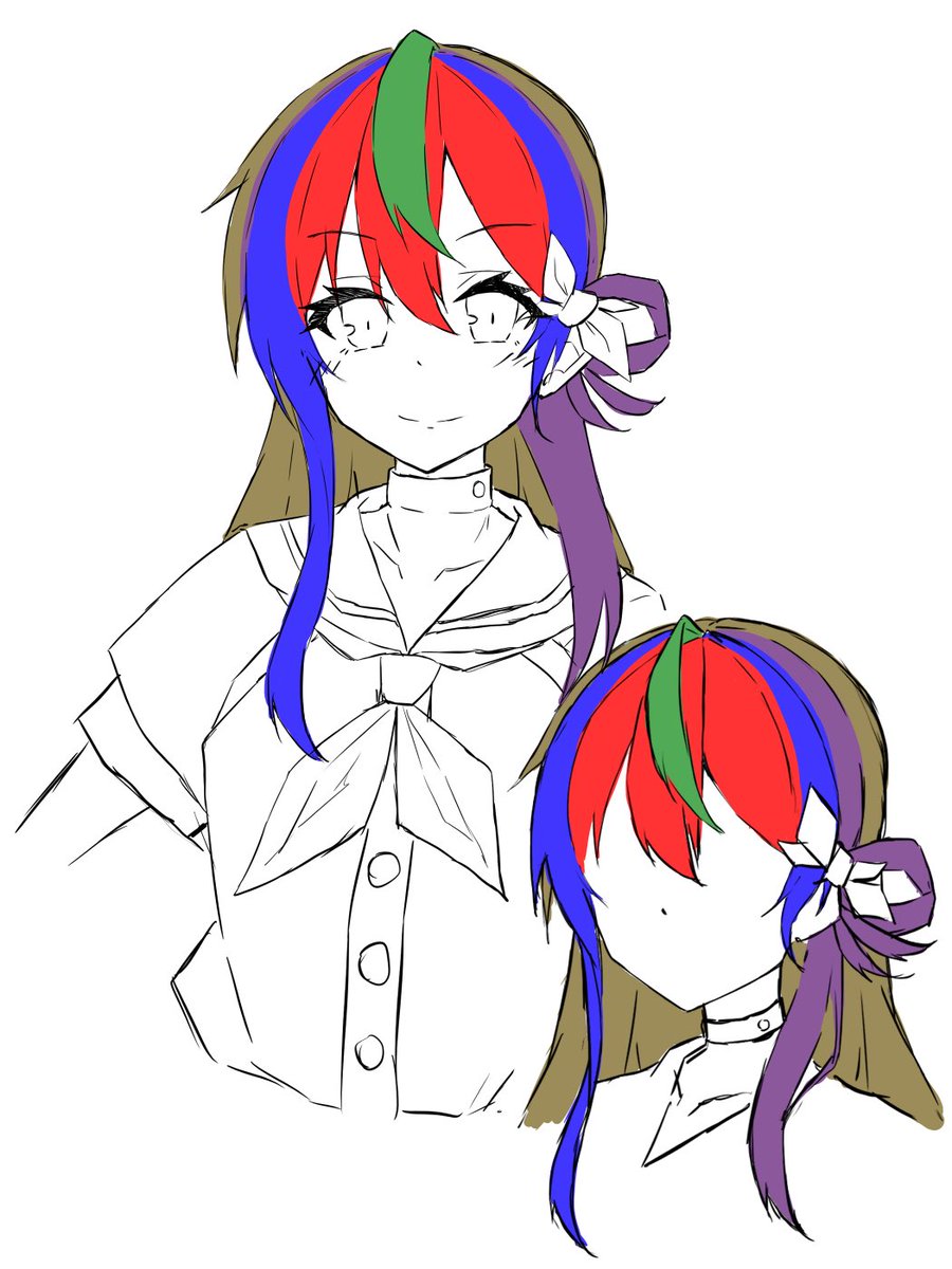 有原の髪型練習 