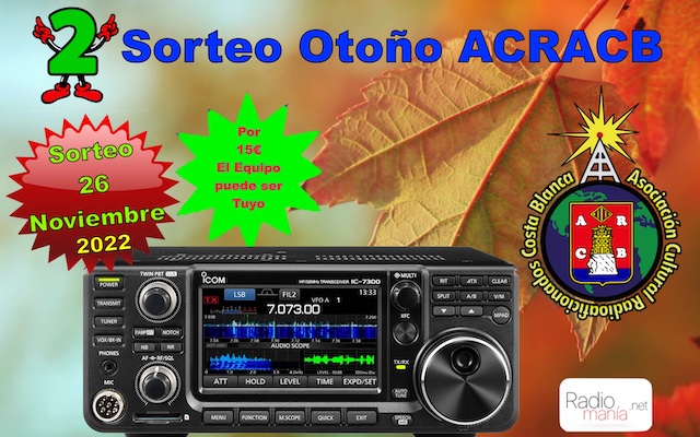 ea5fhk's tweet photo. La Asociación Cultural Radioaficionados Costa Blanca, pone en marcha un nuevo sorteo tal y como venimos haciendo en ediciones anteriores...

Se trata del magnifico transceptor ICOM - IC-7300.

El funcionamiento es el siguiente:

Toda la info en https://t.co/CfvO62URF1 https://t.co/zN4l6tKTtJ