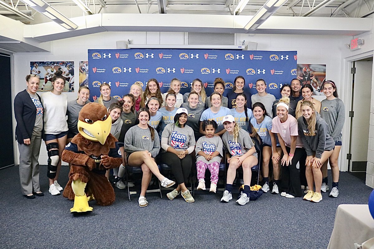 KentStSoccer's tweet photo. Thrilled to welcome Zoe to the Kent State soccer family thanks to @GoTeamIMPACT!

Zoe is a wonderful and super energetic young lady with a ton of personality, and we love that she is a part of our soccer program!

#GoFlashes⚡️ https://t.co/UfINQ62MHy