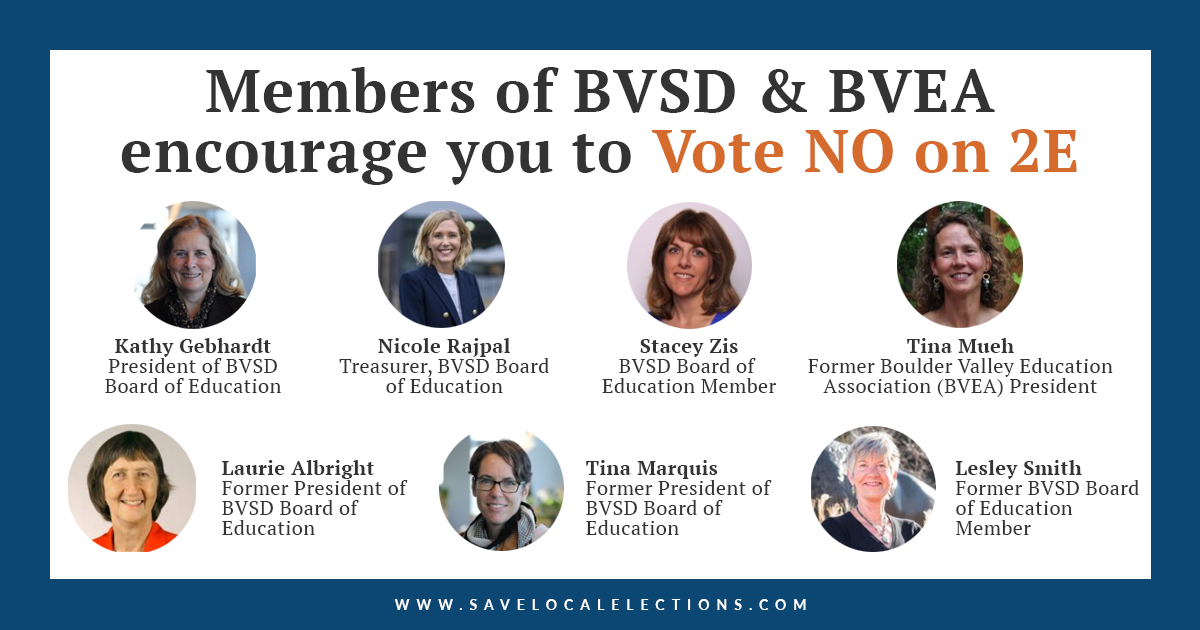 NO on 2E - Save Local Elections tweet media
