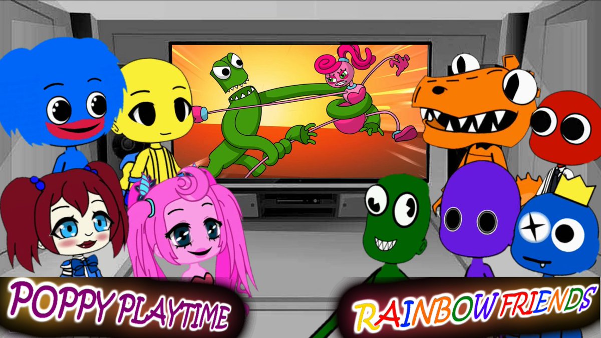 with_gacha's tweet photo. Rainbow Friends 🌈 and Poppy Playtime react to Rainbow Friends vs Poppy Playtime
👉 https://t.co/vMCkEp51OI
#rainbowfriends #poppyplaytime #gachawithlexi https://t.co/sAGfov5V7l
