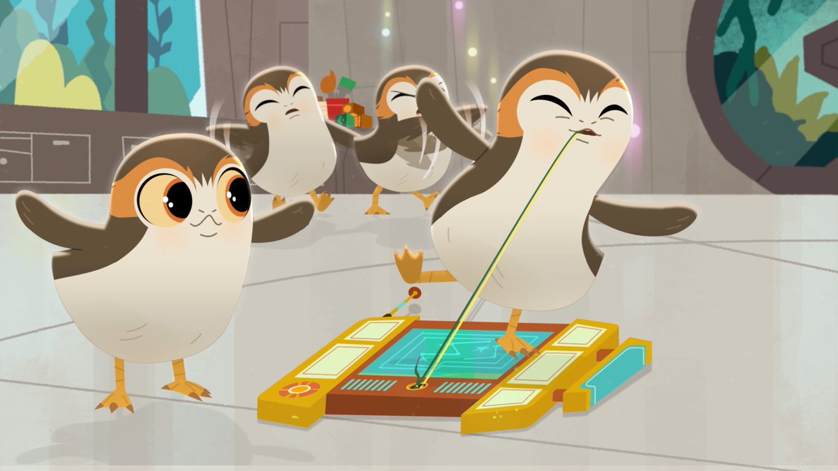 starwars's tweet photo. Miree helps some energetic porgs build a nest and introduces us to a young Ortolan with a big imagination in this week's installment of Star Wars Galactic Pals.

Watch here: https://t.co/IGN2kGnn4n https://t.co/h5wgZIwzsb