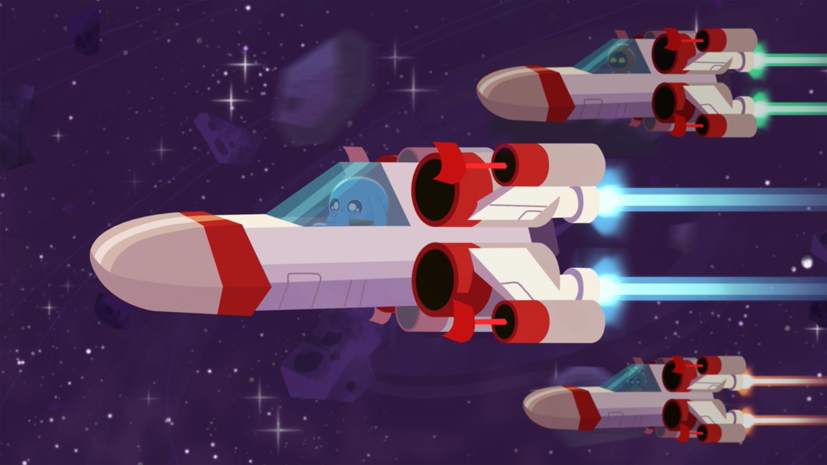 starwars's tweet photo. Miree helps some energetic porgs build a nest and introduces us to a young Ortolan with a big imagination in this week's installment of Star Wars Galactic Pals.

Watch here: https://t.co/IGN2kGnn4n https://t.co/h5wgZIwzsb