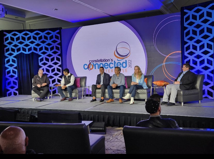 DinoTrader2's tweet image. What difference a year can make. Transforming the technology landscape in the valley and in the cloud. @IngramMicroInc is all over #CCE2022 Here with @SabineHowest - speed, insights, recommendations - all powered by data! The creative wizardry of @SahooSanj @constellationr