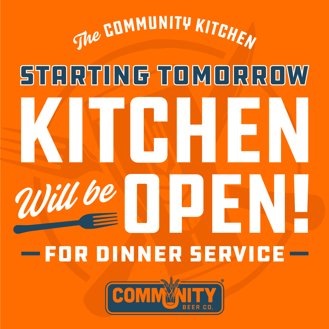 We're finally doing it! 

The Community Kitchen will be open starting tomorrow (10/26)! The kitchen will be open Wednesday - Friday starting at 5pm and all day Saturday and Sunday this week. Stay tuned for more info!