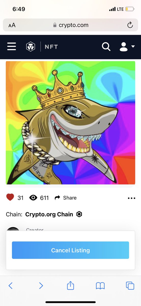 ceojae1983's tweet image. And here we have shark#68 by artist @romain3152 who was the first 100 artists here on the @cryptocomnft platform and who’became a trend on thisplatform and 4 them and himself here as you c snoopdog was privileged to show love and purchase number 10 here I have #1make meur offer??