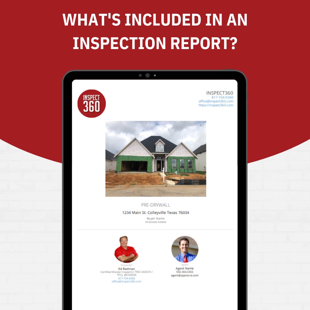 Inspect360's tweet photo. With our state-of-the-art software, our certified inspectors create the inspection report on site! Each report includes photos and information on the structural components, electrical, roofing, HVAC, and so much more. View a sample report online! https://t.co/Y6NVZdF2ly https://t.co/aKVQOsRXNJ