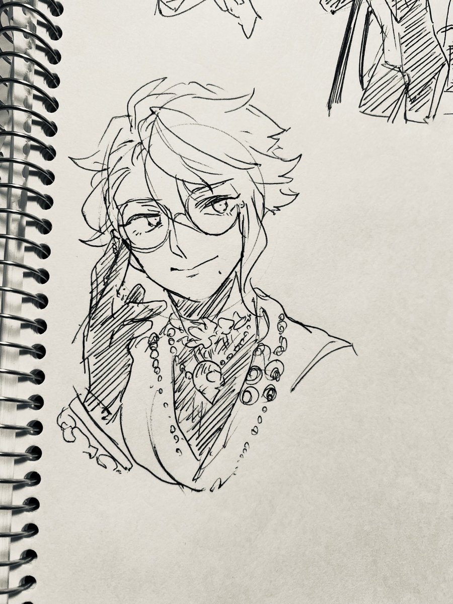 朝の一発描き
丸眼鏡アズとアズ不在のラウンジ 
