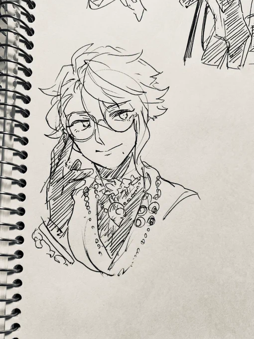 朝の一発描き
丸眼鏡アズとアズ不在のラウンジ 