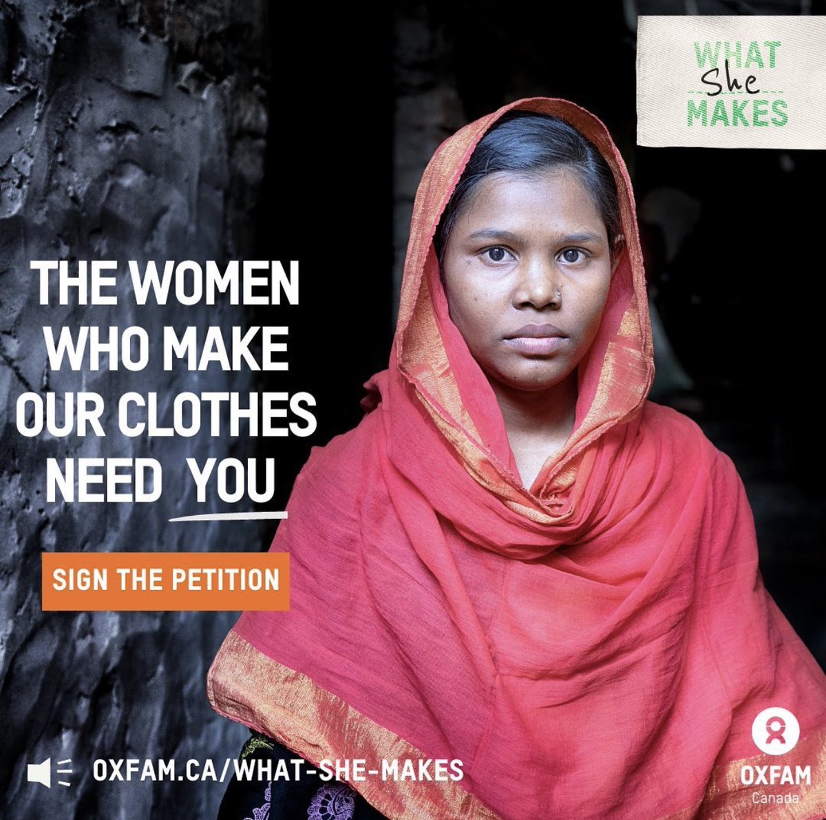 OxfamCanada's tweet photo. ‼️ We need a law to hold Canadian 🇨🇦corporations accountable for human rights violations and environmental destruction all over the world.#WhatSheMakes #GetAccountable #DoBizRight @cnca_rcrce. https://t.co/KuX0pBjbdg