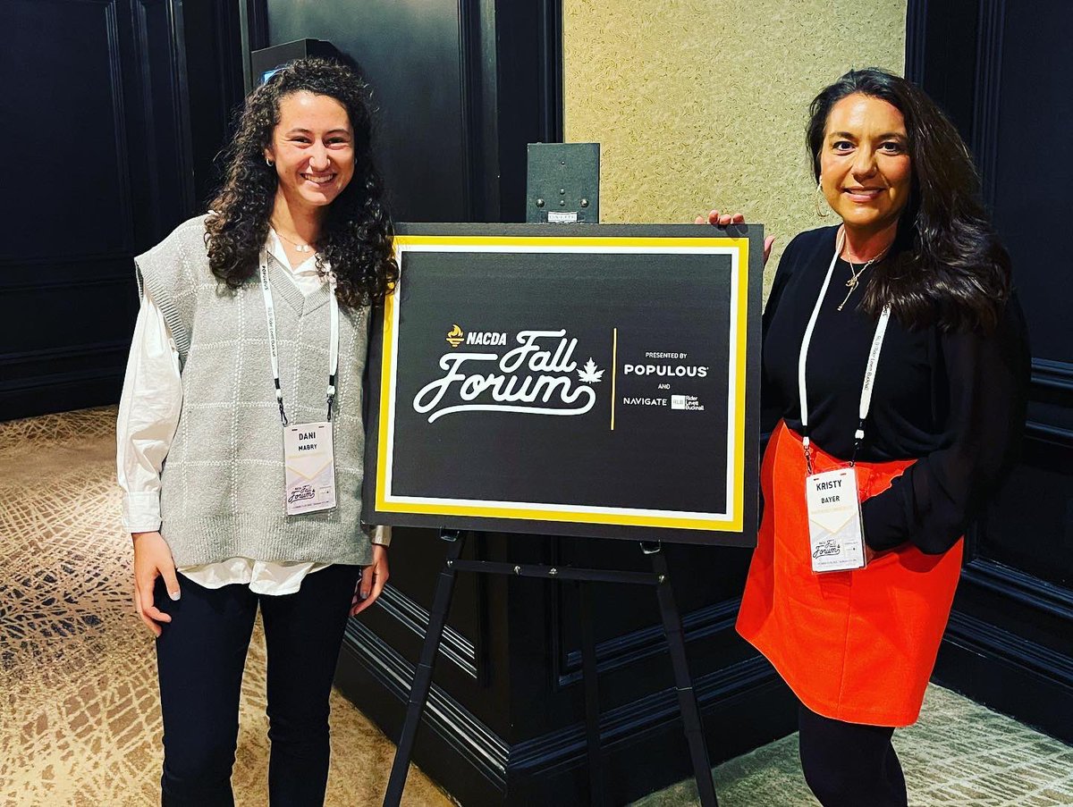 CoachKBayer's tweet photo. Well done @NACDA! A great 2 days at the #FallForum22 right here in #KansasCity. Big thanks to Populous for an amazing reception last night. https://t.co/p92wjVBV0y