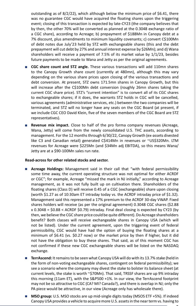 DenisRudev's tweet photo. Cantor on recent $CGC $WEED Canopy Growth news. #MSOGang #MSOS #MSO #PotStocks #WeedStocks #Marijuana #valueinvesting #MJUS #Cannabisindustry #Legalizeit https://t.co/dzkYnPNMWF