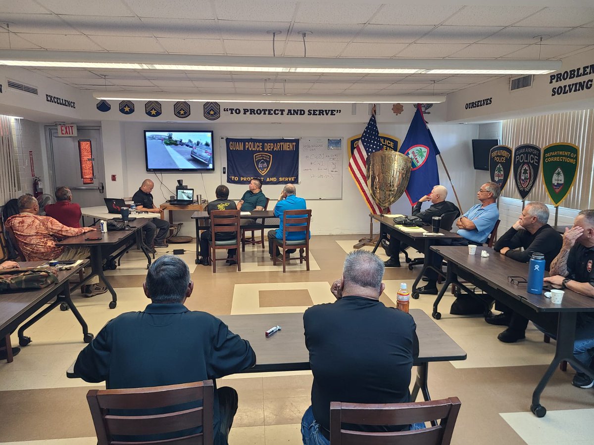 OAGGuam's tweet photo. One of the ways we keep our community &amp; police officers safe is through partnerships &amp; training with GPD on programs like the Integrating Communications, Assessment, and Tactics (ICAT) de-escalation training. https://t.co/aaWtJNH6UW