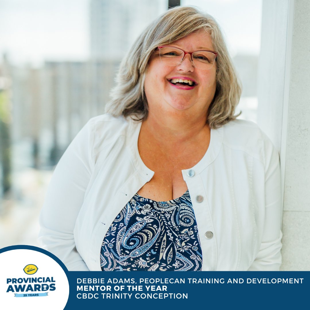 YouthVentures's tweet photo. 2022 Youth Ventures Mentor of the Year - Debbie Adams @CBDCTC @ACOACanada @IPGS_GovNL @ChurenceRogers @CBDCNL @NTVNewsNL @CBCNL @PeopleCan https://t.co/xYLFF0I9iP