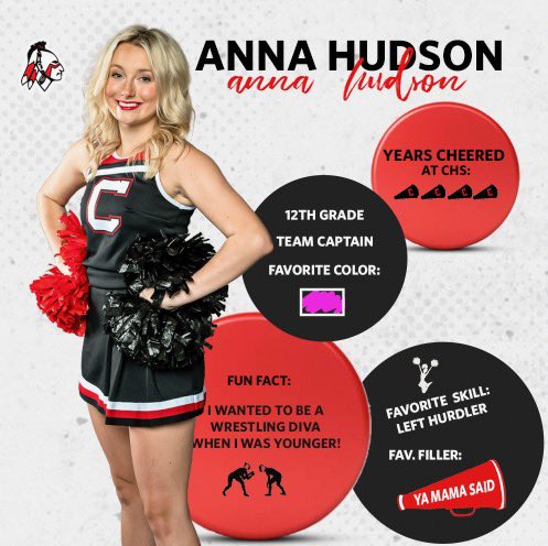 CorinthCheer's tweet photo. Next up is Senior Anna Hudson! We compete at the Mid-South Regional on Saturday! https://t.co/wzn6cA7tFf
