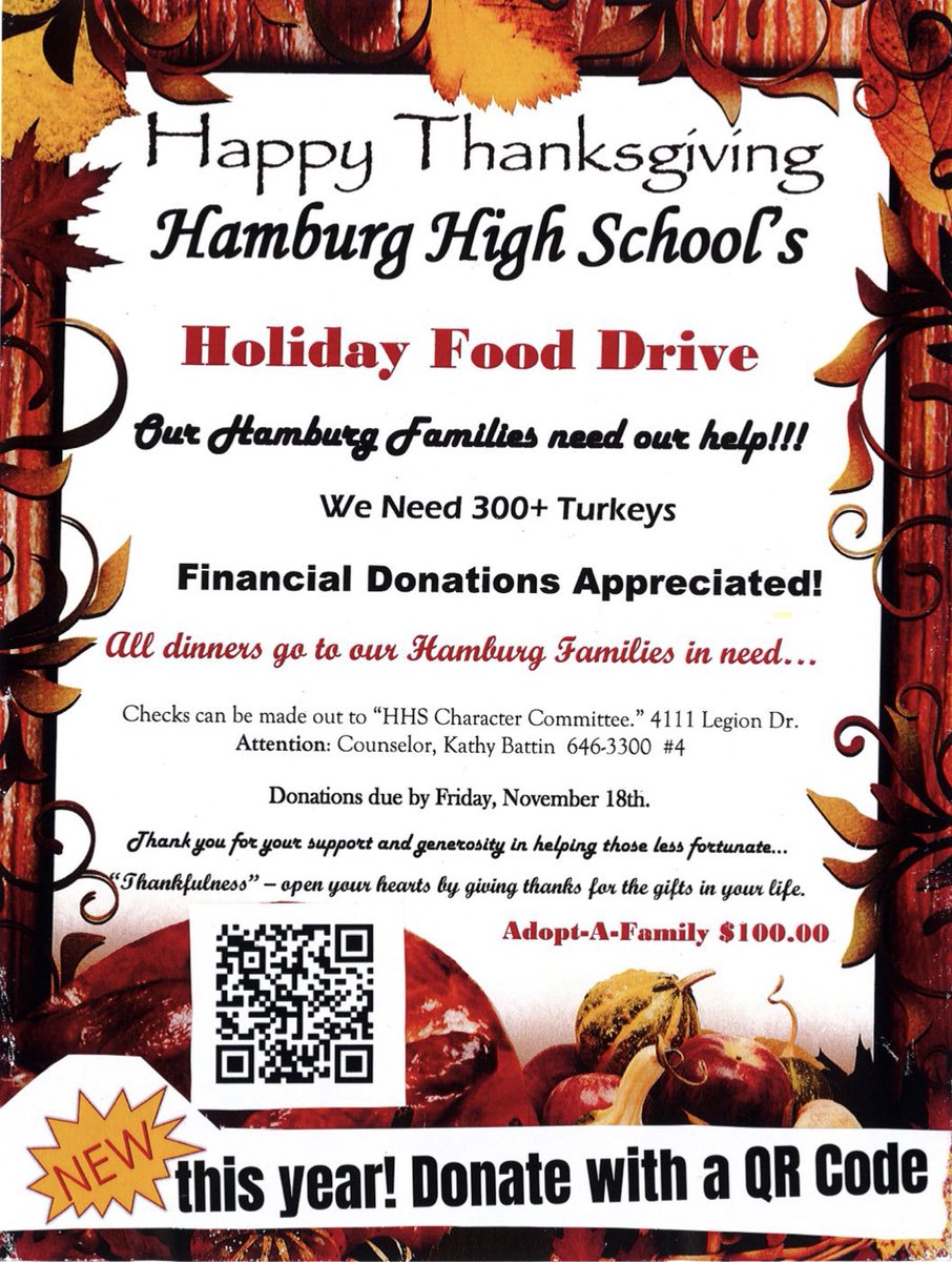 Online donations can be made at: hamburgptsa.memberhub.com/store/items/79…