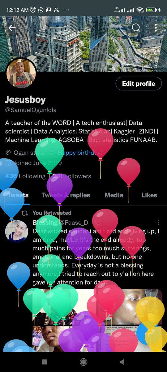 SamuelOgunlola's tweet photo. It's that day of the year, where we celebrate that day, this soul was introduced into the world. Happy birthday to me, wishing myself a lot of progress in the right direction as clarity comes. #HappyBirthday #oct26th https://t.co/rdl9R2JLvE