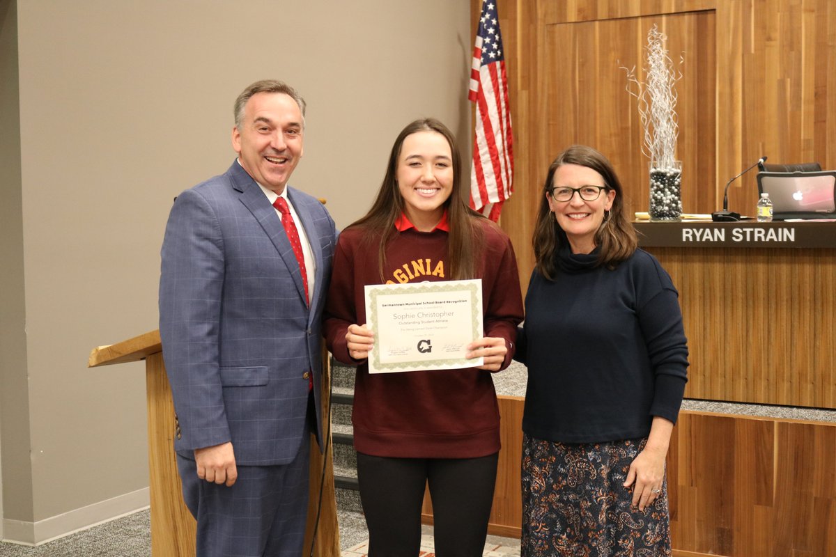 Germantown MSD (@gmsdk12) on Twitter photo Tonight's student recognition goes to <a href="/YouAreHouston/">Houston Athletics</a> golfer Sophie Christopher who was recently named the State Champion. Congratulations, Sophie! Tonight's student recognition goes to <a href="/YouAreHouston/">Houston Athletics</a> golfer Sophie Christopher who was recently named the State Champion. Congratulations, Sophie!
