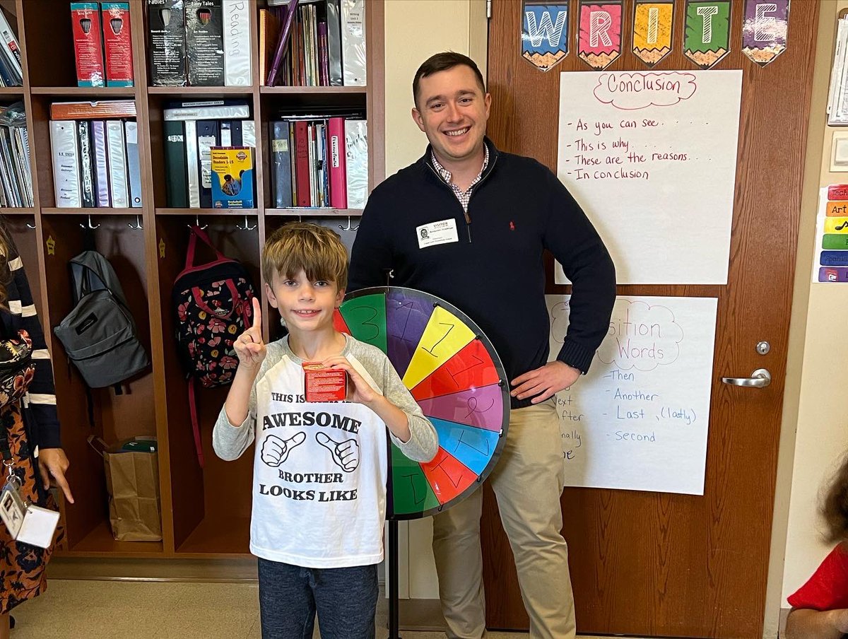 CedarLaneAppo's tweet photo. @DreamBox_Ben and the @DreamBox_Learn Prize Patrol visited us to let some of our eagles 🦅 spin the wheel of prizes! Congrats to all of our winners! #CLEleaders https://t.co/MVAUPq9dXB
