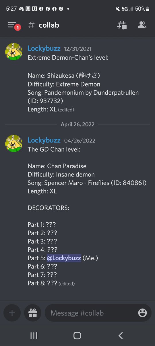 RealInsaneDemon's tweet photo. Looking for decorators for the GD-Chan collab! If you're interested, please dm me on discord Tasgod#7588 https://t.co/IlcZiyaHzc