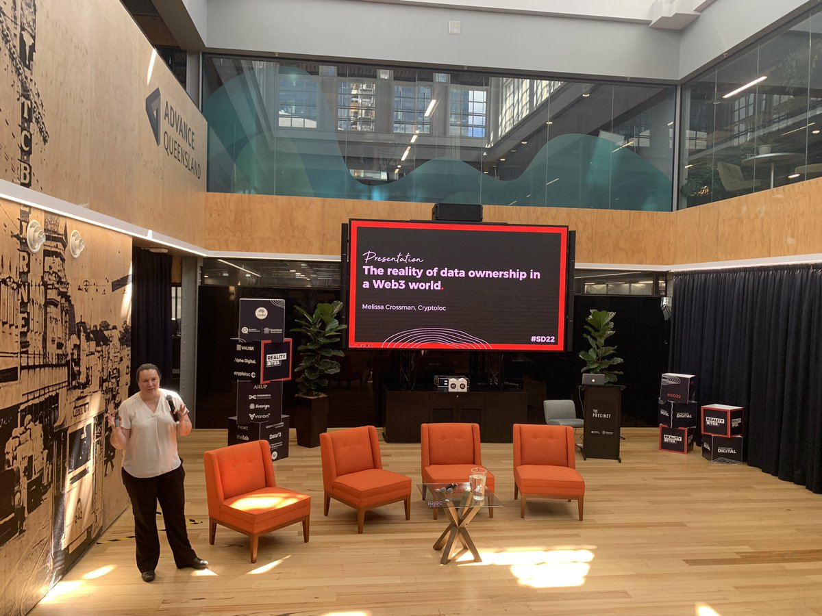 Stretching my brain to think all things #Web3 #Blockchain #NFTs #data ownership. Great way to start Day 2 <a href="/SD_BNE/">Something Digital</a> #SD22