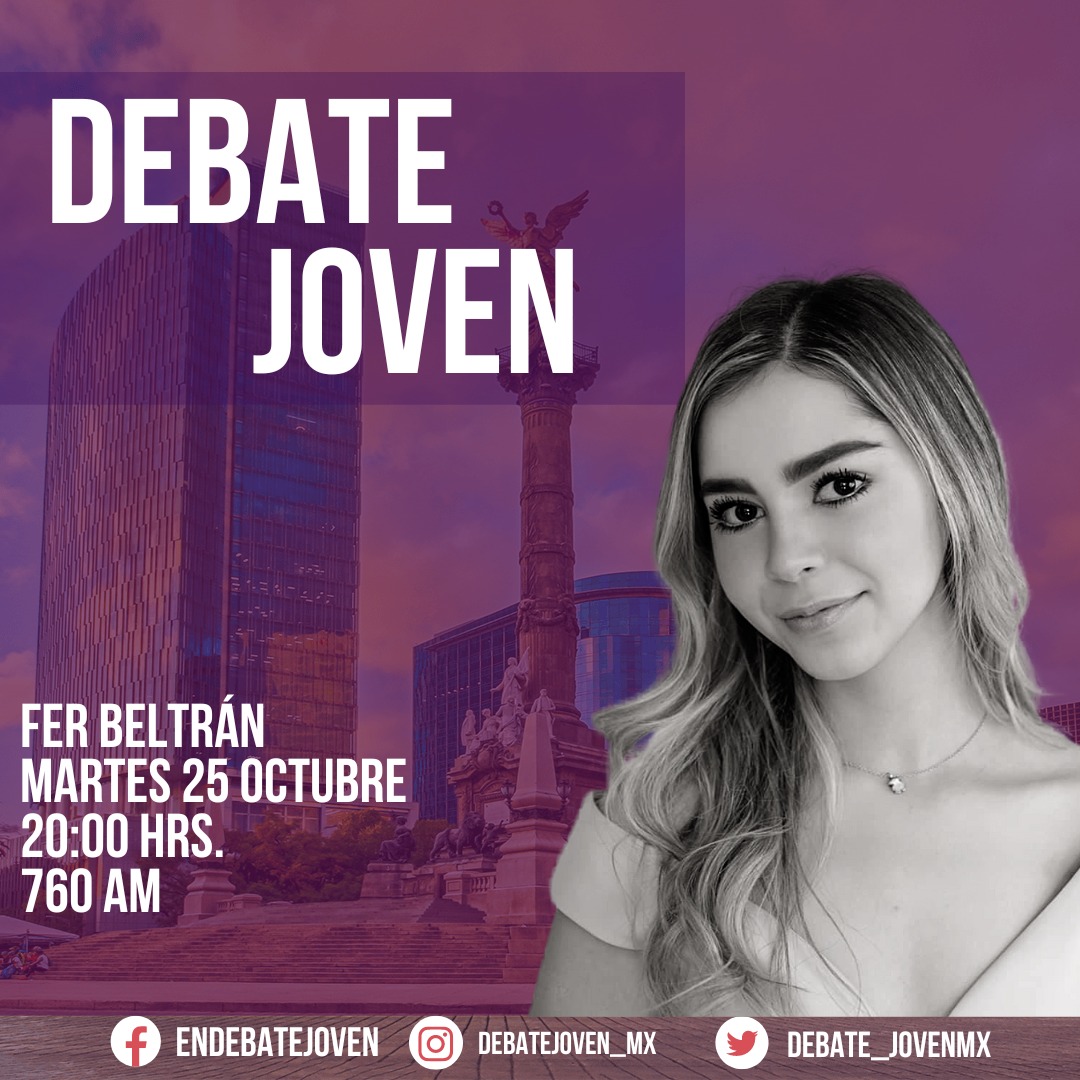 🚨HOY en #DebateJoven🚨 

➡️ Lucha en Contra del Cáncer de mama. 💕 
- La lucha en México. 🇲🇽
- Logros y pendientes en la Agenda. 📓

Nos acompañan:
🦾 @Ferbeltrancoronel 
🦾 <a href="/mmarquezags/">Martha Márquez</a>
🦾 #RomyMendez

Conduce: Paty Coss 🎙️📻 

🕒 20:00 DEBATE JOVEN
🔥 4 Años #Rompiéndolas 🔥