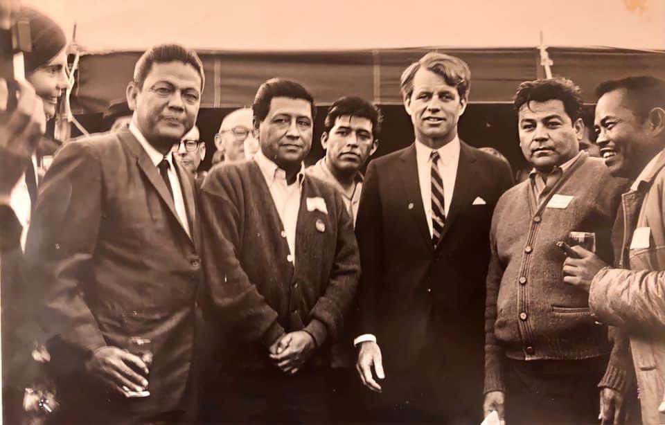 SupervisorAlejo's tweet photo. @CAgovernor HAPPY LARRY ITLIONG DAY!✊🏽🇵🇭🇺🇸 Was proud to honor his legacy & leadership 10yrs ago at the State Capitol w his son John & grandkids in 2012! We held Itliong’s original AWOC Filipino Union Flag! An amazing example of solidarity between Filipino, Mexican & other workers #Makibaka✊🏽 https://t.co/RyZcSf6lWS