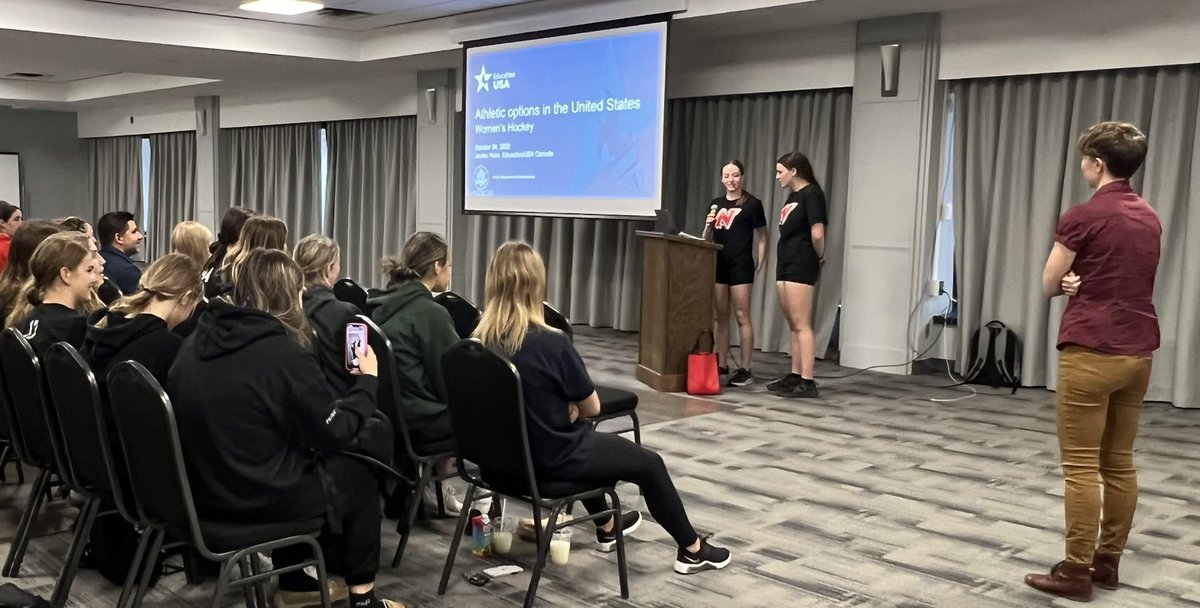 NepeanU18AA's tweet photo. A special thanks to @EdUSACanada and Jenika Heim for an incredible information presentation last night on the NCAA process, eligibility and so much more . You gave us lots to think about ! https://t.co/Ge325FVF2m