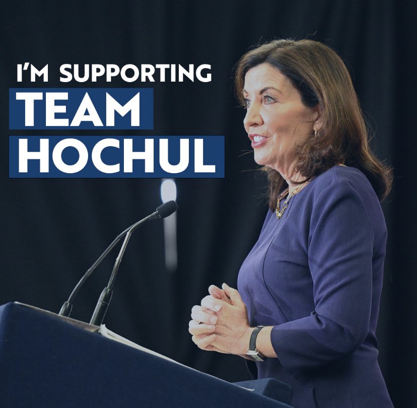 markpoloncarz's tweet photo. I've had the honor of working alongside @KathyHochul and calling her my county colleague. She was tenacious fighter for the working families of Erie County then and still is for our state. In tonight's #NYGovDebate she is showing exactly why I proudly am a member of #TeamHochul! https://t.co/0yWJ5ALskn