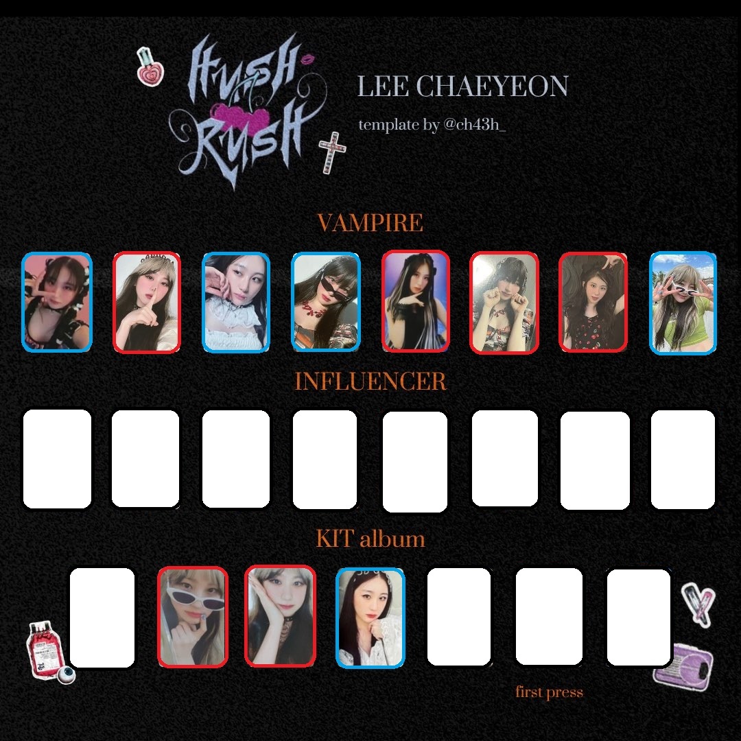 #이채연포카교환
가진것 파란테두리
원하는것 빨간테두리
준등기,직거래 등 가능
디엠 멘션 연락주세요.