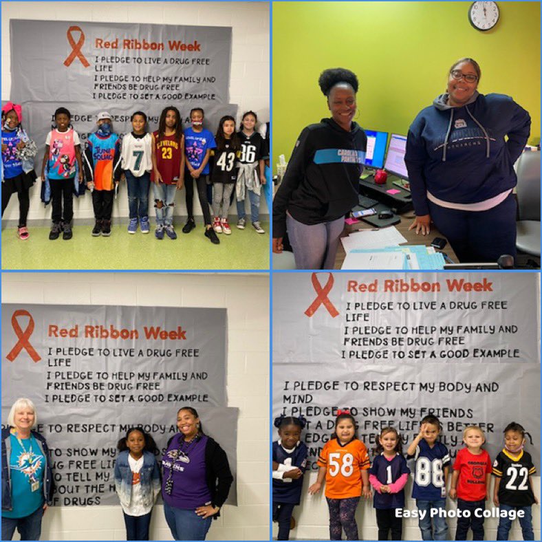 Our CAES Dragons are TEAMING up against substance abuse! #RedRibbonWeek2022 <a href="/CampAllenPrin/">Deena Copeland</a> @NPSchools