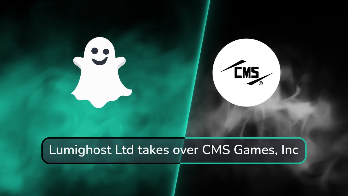 cmsgames's tweet photo. ❕Lumighost Ltd. bought and rebranded USA corporation CMS Games, Inc to Lumighost, Inc.❕

This will give Lumighost Ltd. opportunity:
1. To improve the quality on 43%
2. Increase the speed of our services by 51%
3. Expand our competence in Game Consoles https://t.co/wFCKZHsbD7