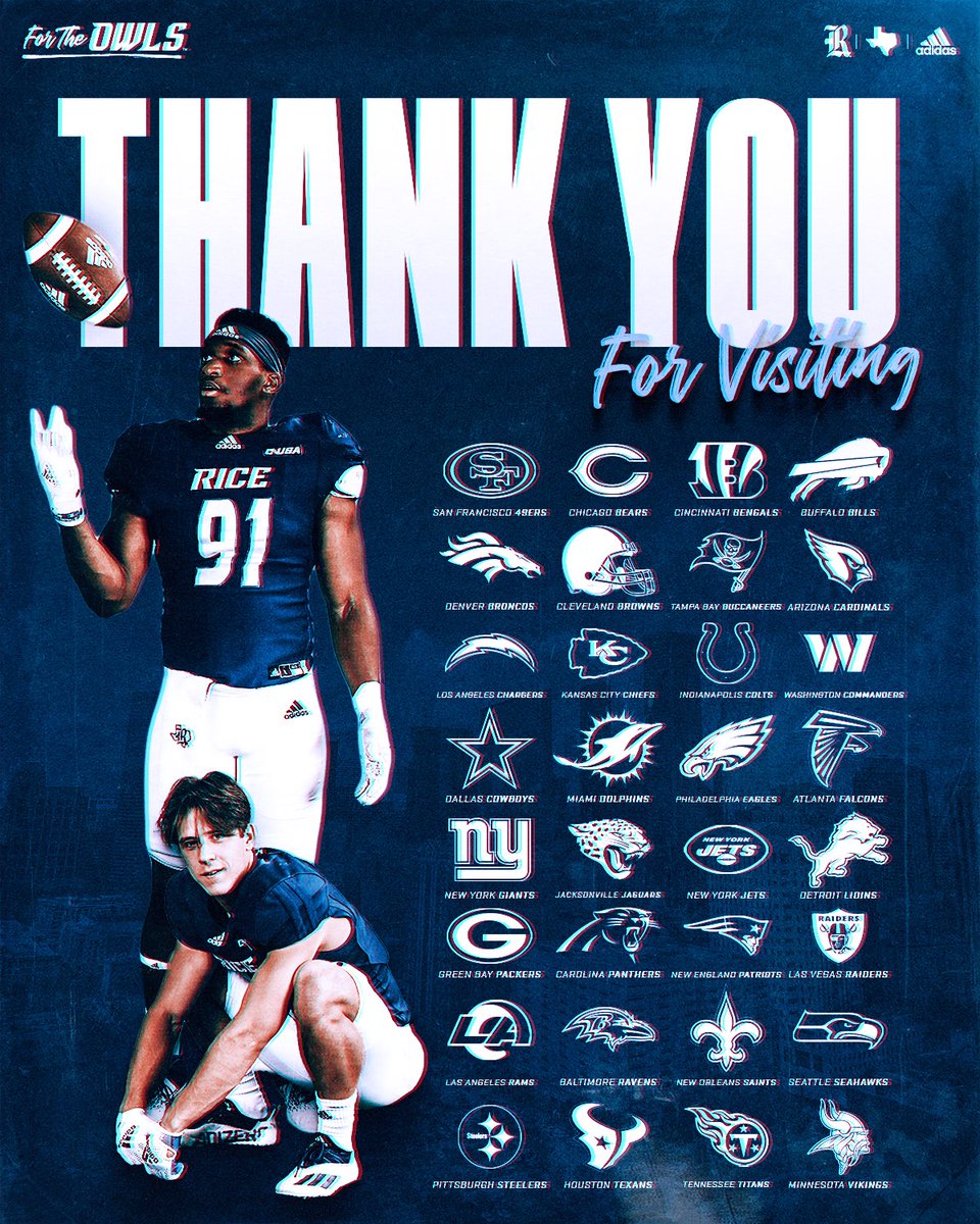 Working hard to get to the Next Level 🤟 We would like to thank all 32 NFL Teams for Visiting us at Practice‼️ #GoOwls👐 x #RFND