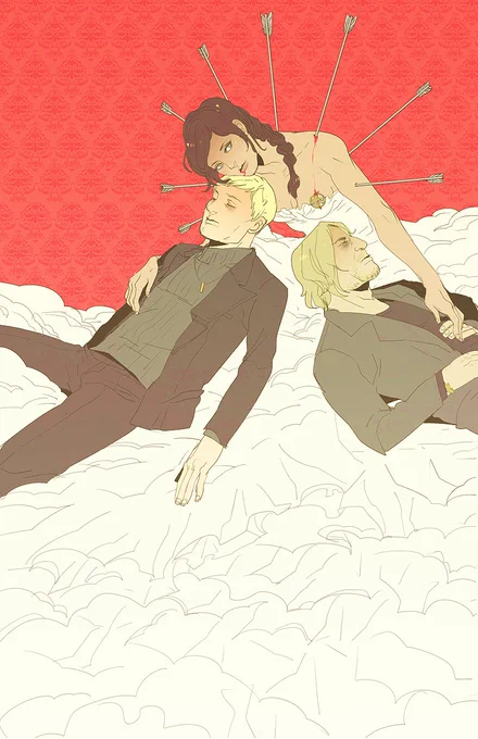 im rewatching the hunger games. i drew this in 2013 ALMOST TEN YEARS AGO 