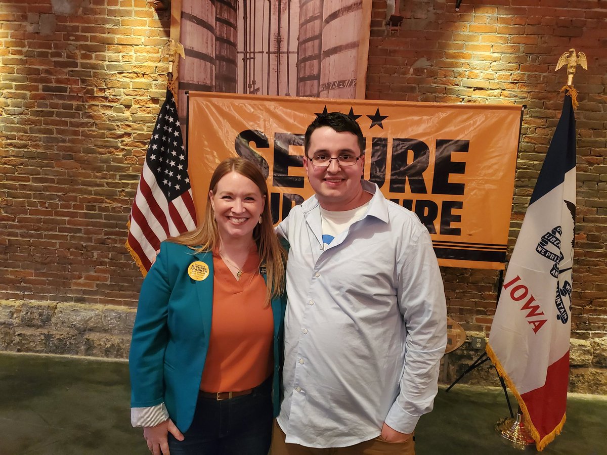 I wanted to give a special thanks to my friend <a href="/Lindsay4Iowa/">Lindsay James</a> for helping put together a spectacular day in Dubuque for <a href="/FrankenforIowa/">Admiral Mike Franken</a>