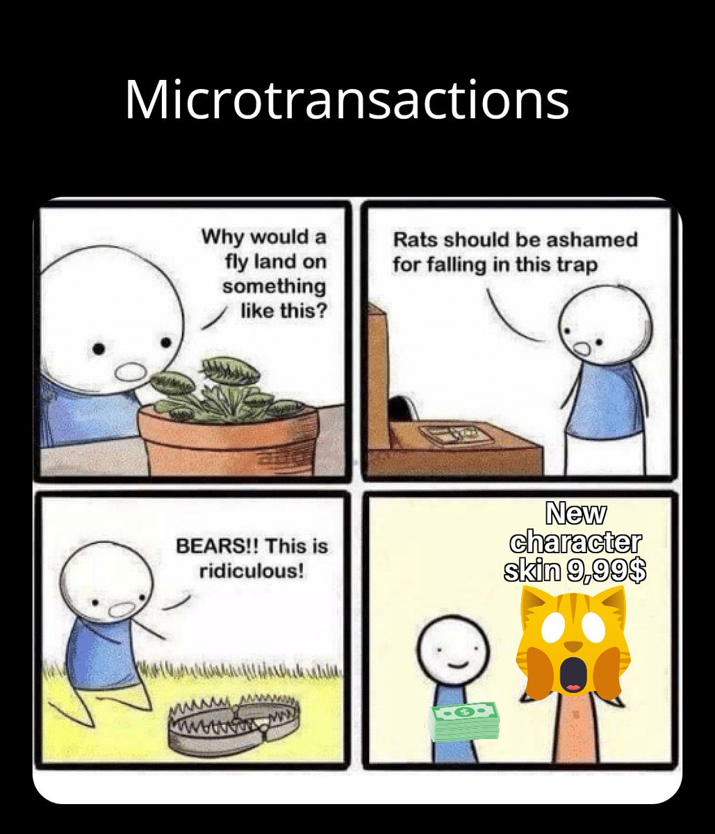jitsukoan's tweet photo. Memes
#makermemes #devmemes
#Meme #gamememe
#dev #gamedev #microtransactions https://t.co/PQHmOLc6E6
