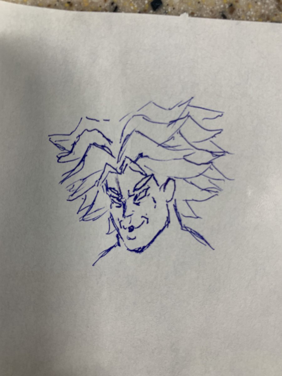 yaboiyeeyo's tweet photo. #doodlesatwork #DragonBallZ #DBZ Broly Poggers. a co worker drew something so i drew something near it, and then... https://t.co/pwsGN0GwQM