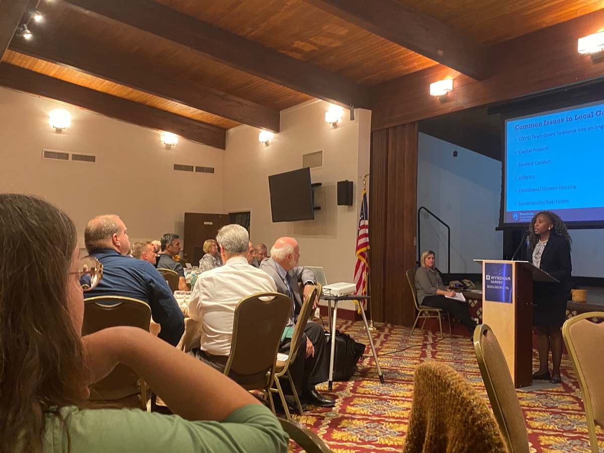 Attending the Annual Centre County Association of Township Officials Fall Convention tonight. Informative update from <a href="/ccyoung_psu/">Charima Young</a> <a href="/PennStateGov/">Penn State Government and Community Relations</a> happening now.